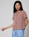 Connexion Resort Collar Kemeja Wanita