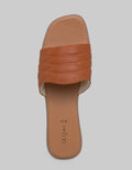 St. Yves Slipper Sandals Woman Fg20:Khaki:40:Solid:Slipper Sandals