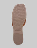 St. Yves Slipper Sandals Woman Fg20:Khaki:40:Solid:Slipper Sandals