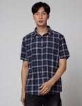 Gab's Kemeja Lengan Pendek Plaid Look