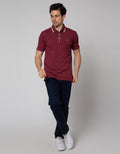 Johnwin Side Logo Polo Shirt Men