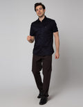 Johnwin Plain Logo Kemeja Formal Pria