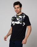 Johnwin Camo Chest Men's Casual T-Shirt