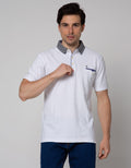 Johnwin Side Logo Polo Shirt Pria