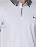 Johnwin Side Logo Polo Shirt Pria