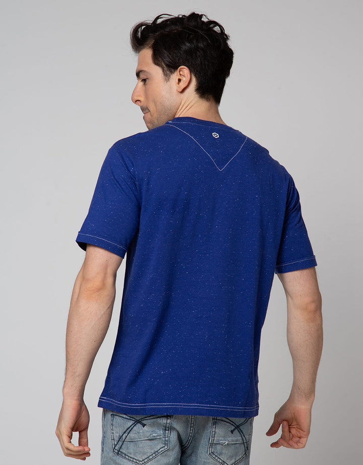 Johnwin Pocket Print Kaos Casual Pria