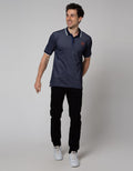 Johnwin Side Logo Polo Shirt Pria