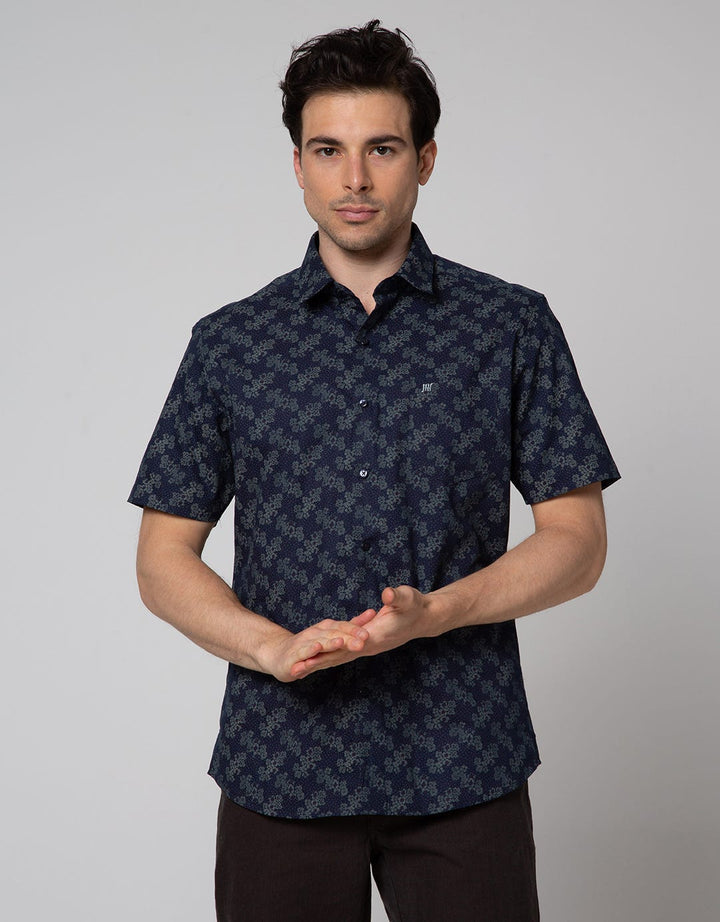 Johnwin Floral Leaf Men's Formal Shirt