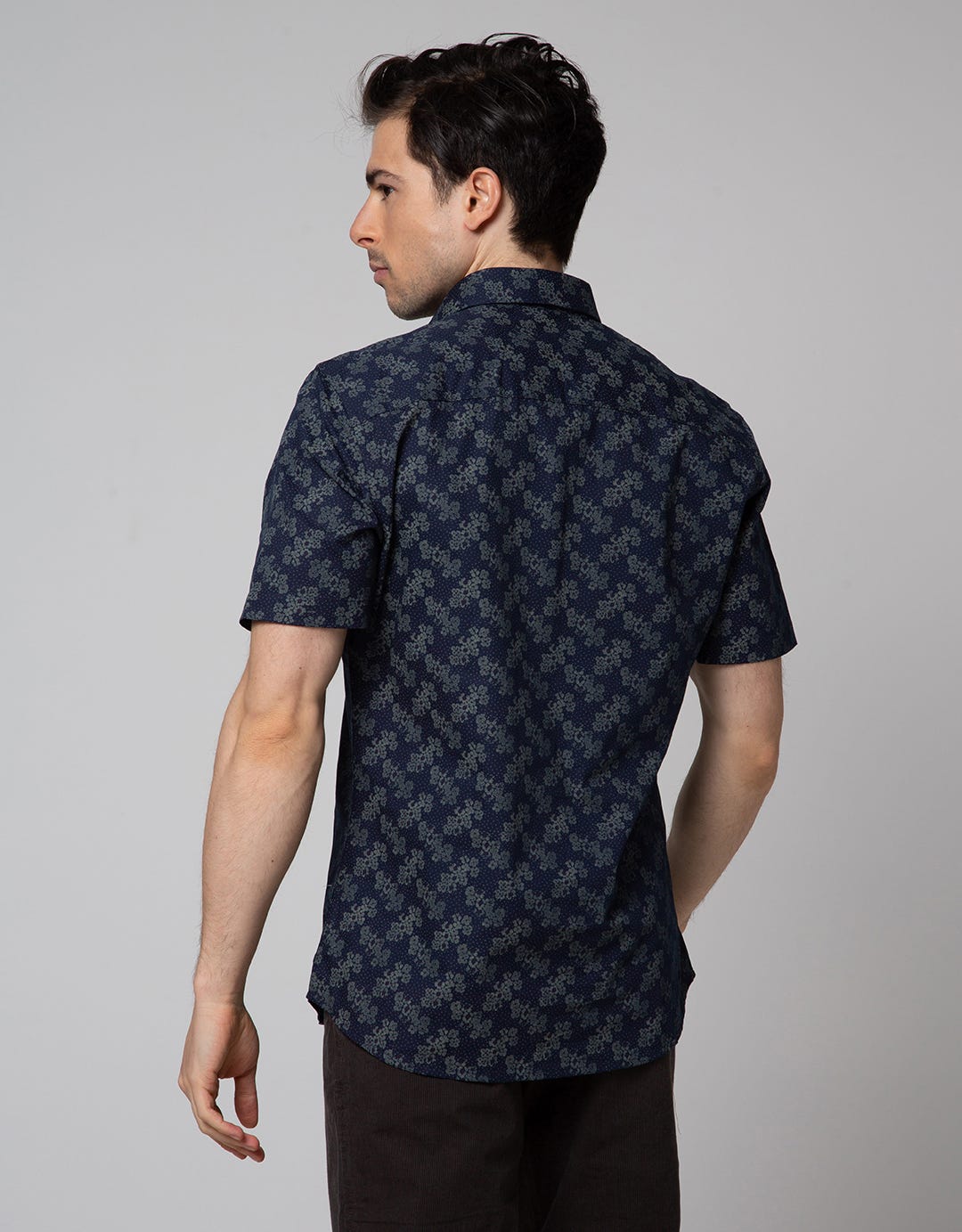 Johnwin Floral Leaf Men's Formal Shirt