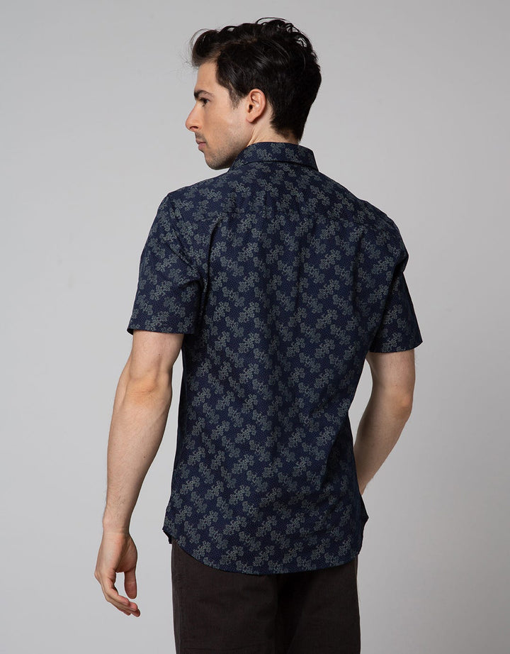 Johnwin Floral Leaf Men's Formal Shirt