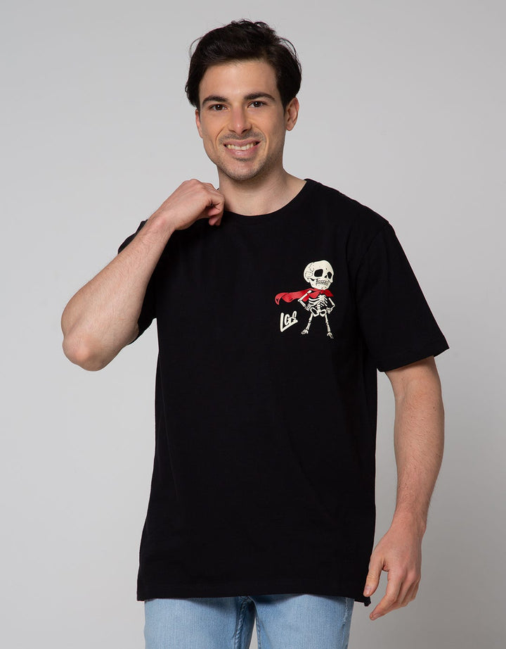 LGS Tengkorak Print Kaos Streetwear Pria