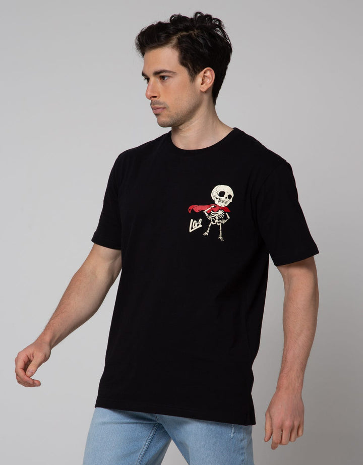 LGS Tengkorak Print Kaos Streetwear Pria