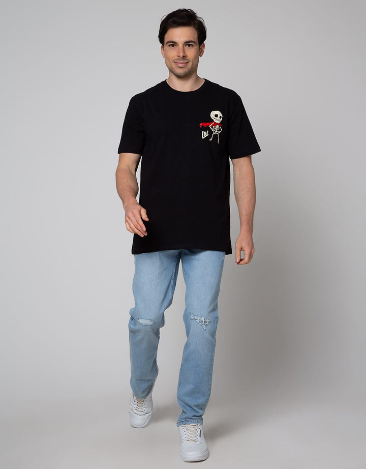 LGS Tengkorak Print Kaos Streetwear Pria