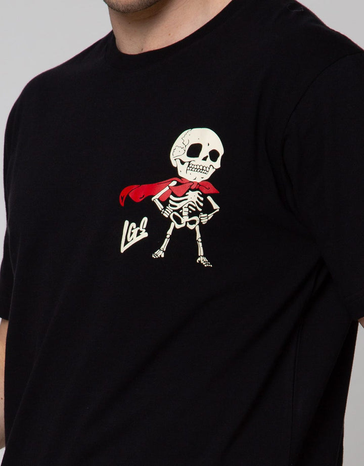 LGS Tengkorak Print Kaos Streetwear Pria