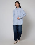 Cardinal Femme Kemeja Garis Wanita