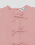 LITTLE M TERRY RIBBON MIDI DRESS BAYI