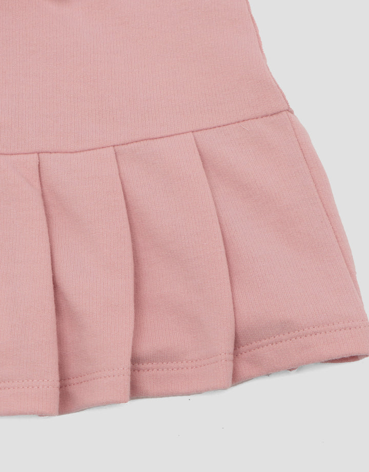 LITTLE M TERRY RIBBON MIDI DRESS BAYI