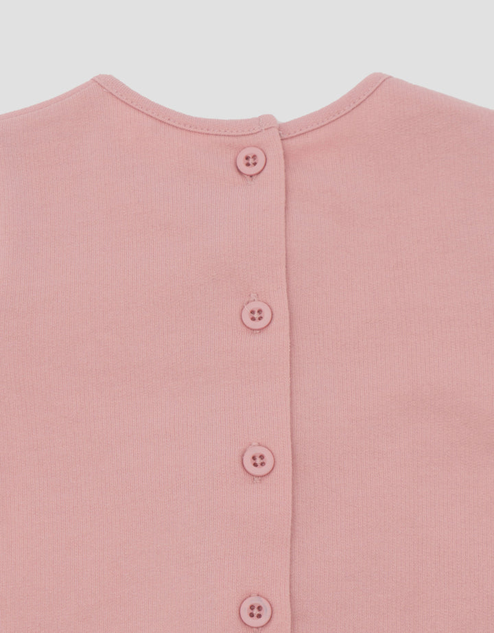 LITTLE M TERRY RIBBON MIDI DRESS BAYI