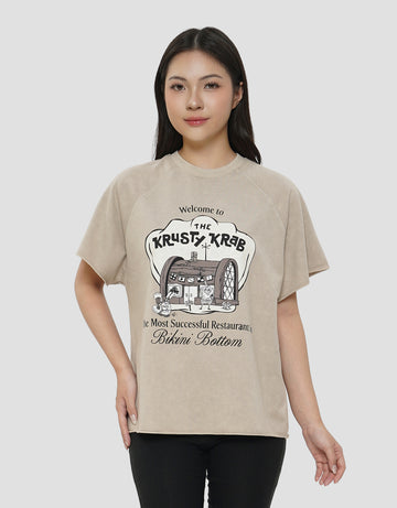 NEVADA SPONGEBOB CRAB KAOS WANITA