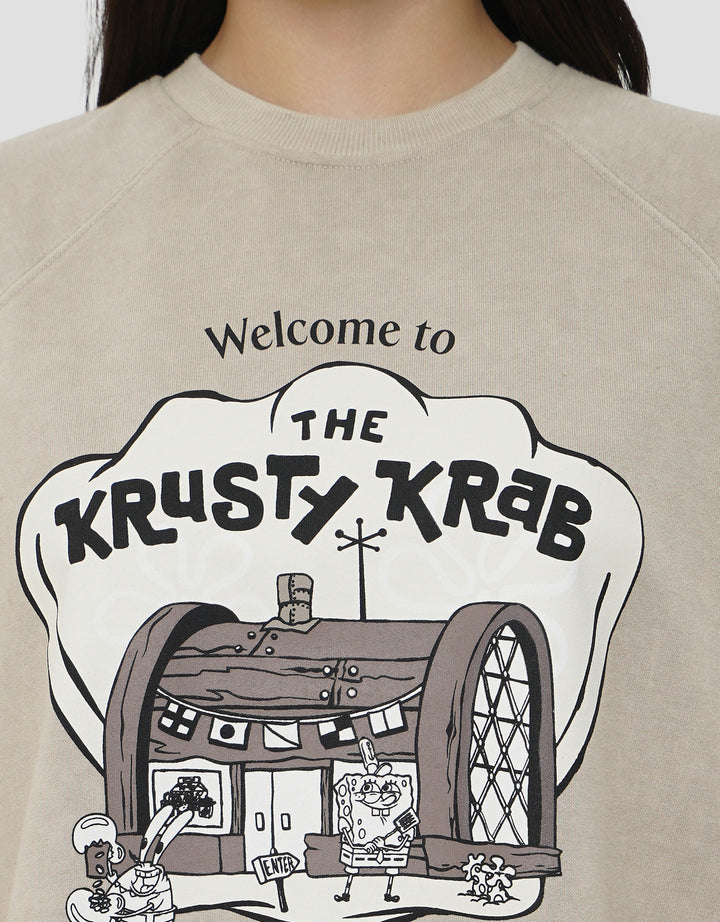 NEVADA SPONGEBOB CRAB KAOS WANITA