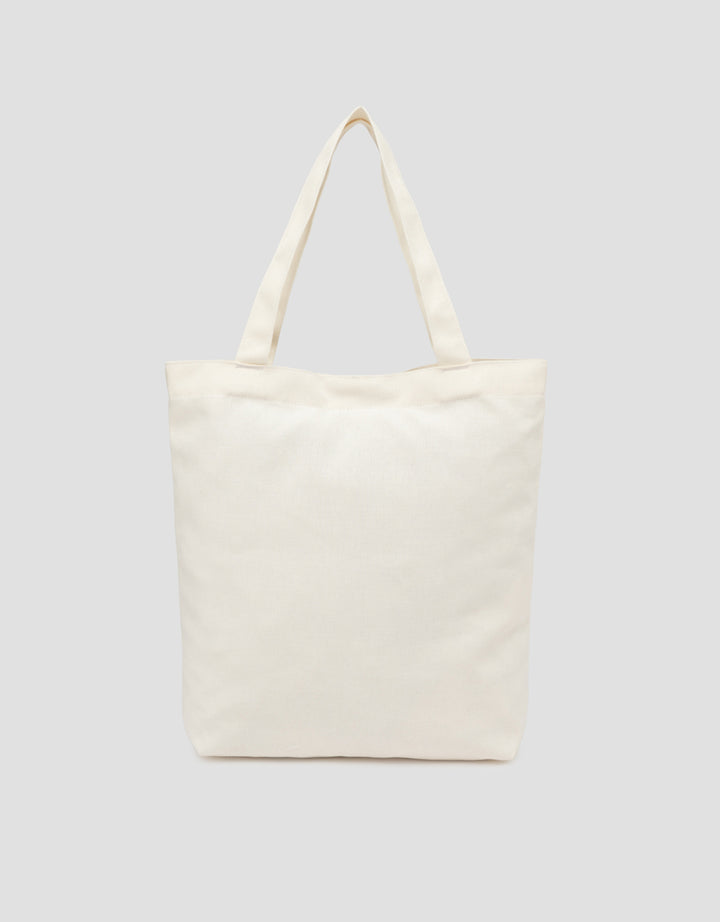 SUKO THE SIMPSONS PRINT DONUT WORRY TOTE BAG