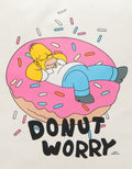 SUKO THE SIMPSONS PRINT DONUT WORRY TOTE BAG