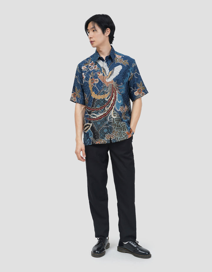 ARJUNA WEDA MANUK KEMBANG 2 HEM REGULAR FIT BATIK PRIA