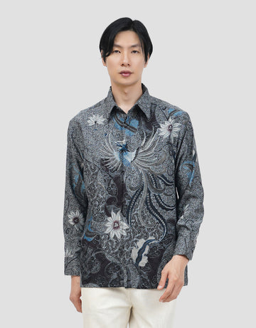 ARJUNA WEDA MANUK KEMBANG KEMEJA REGULAR FIT BATIK PRIA
