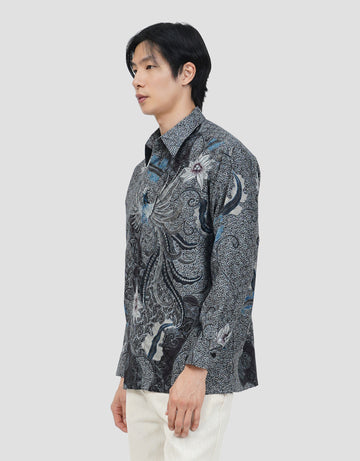 ARJUNA WEDA MANUK KEMBANG KEMEJA REGULAR FIT BATIK PRIA