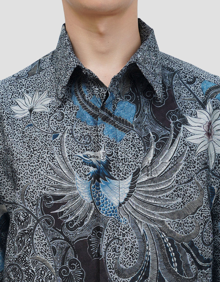 ARJUNA WEDA MANUK KEMBANG KEMEJA REGULAR FIT BATIK PRIA
