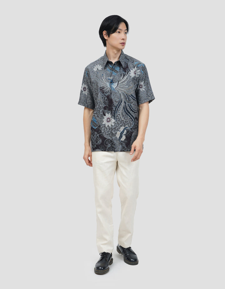 ARJUNA WEDA MANUK KEMBANG HEM REGULAR FIT BATIK PRIA