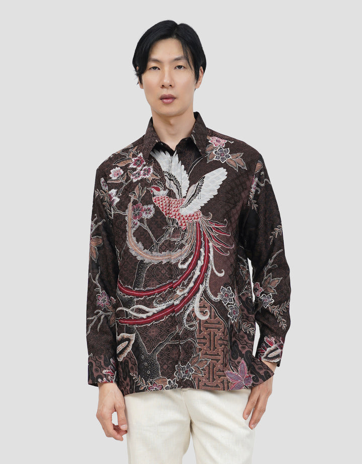 ARJUNA WEDA MANUK KEMBANG 2 KEMEJA REGULAR FIT BATIK PRIA