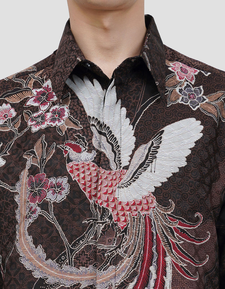 ARJUNA WEDA MANUK KEMBANG 2 KEMEJA REGULAR FIT BATIK PRIA