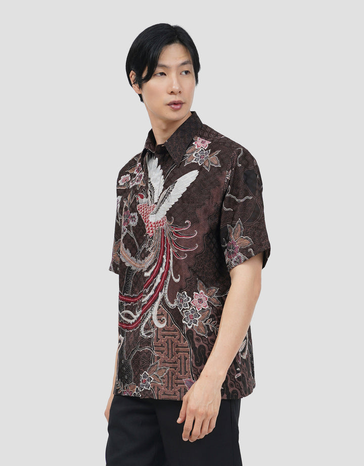 ARJUNA WEDA MANUK KEMBANG 2 HEM REGULAR FIT BATIK PRIA