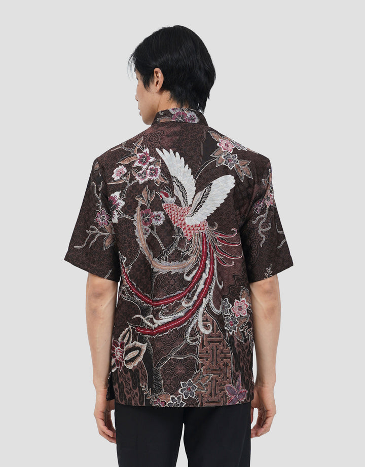 ARJUNA WEDA MANUK KEMBANG 2 HEM REGULAR FIT BATIK PRIA