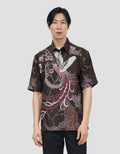 ARJUNA WEDA MANUK KEMBANG 2 HEM REGULAR FIT BATIK PRIA