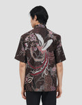 ARJUNA WEDA MANUK KEMBANG 2 HEM REGULAR FIT BATIK PRIA