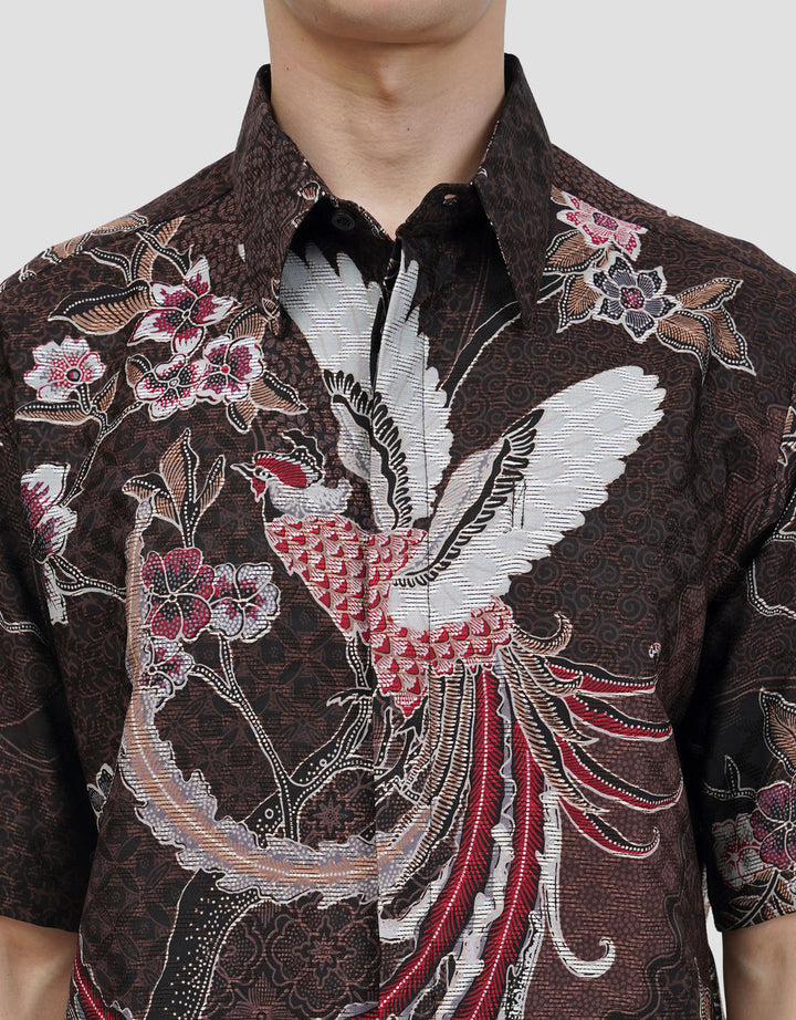 ARJUNA WEDA MANUK KEMBANG 2 HEM REGULAR FIT BATIK PRIA
