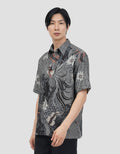 ARJUNA WEDA MANUK KEMBANG HEM REGULAR FIT BATIK PRIA