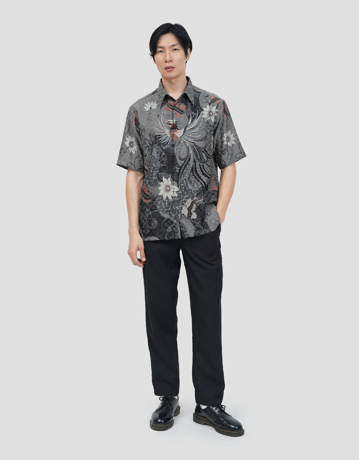 ARJUNA WEDA MANUK KEMBANG HEM REGULAR FIT BATIK PRIA