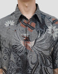 ARJUNA WEDA MANUK KEMBANG HEM REGULAR FIT BATIK PRIA