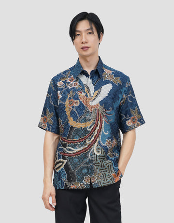 ARJUNA WEDA MANUK KEMBANG 2 HEM REGULAR FIT BATIK PRIA