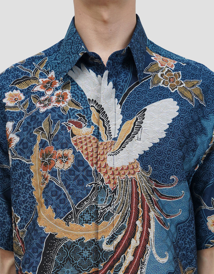 ARJUNA WEDA MANUK KEMBANG 2 HEM REGULAR FIT BATIK PRIA
