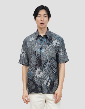 ARJUNA WEDA MANUK KEMBANG HEM REGULAR FIT BATIK PRIA