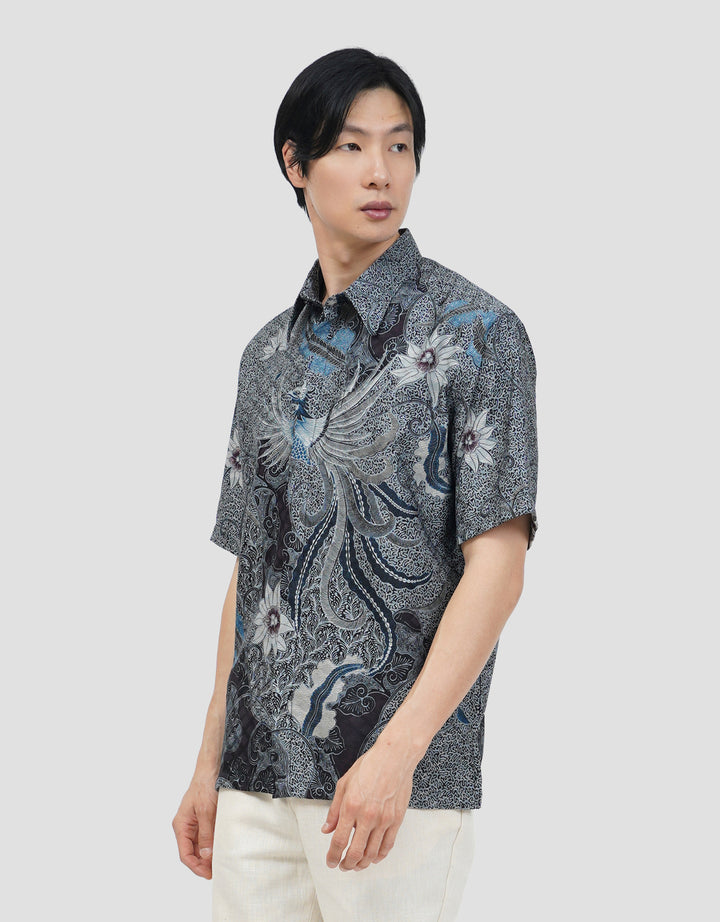 ARJUNA WEDA MANUK KEMBANG HEM REGULAR FIT BATIK PRIA
