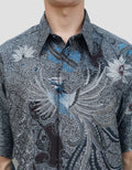 ARJUNA WEDA MANUK KEMBANG HEM REGULAR FIT BATIK PRIA