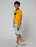 Character Short Sleeve T-Shirt Batman Logo Tengah