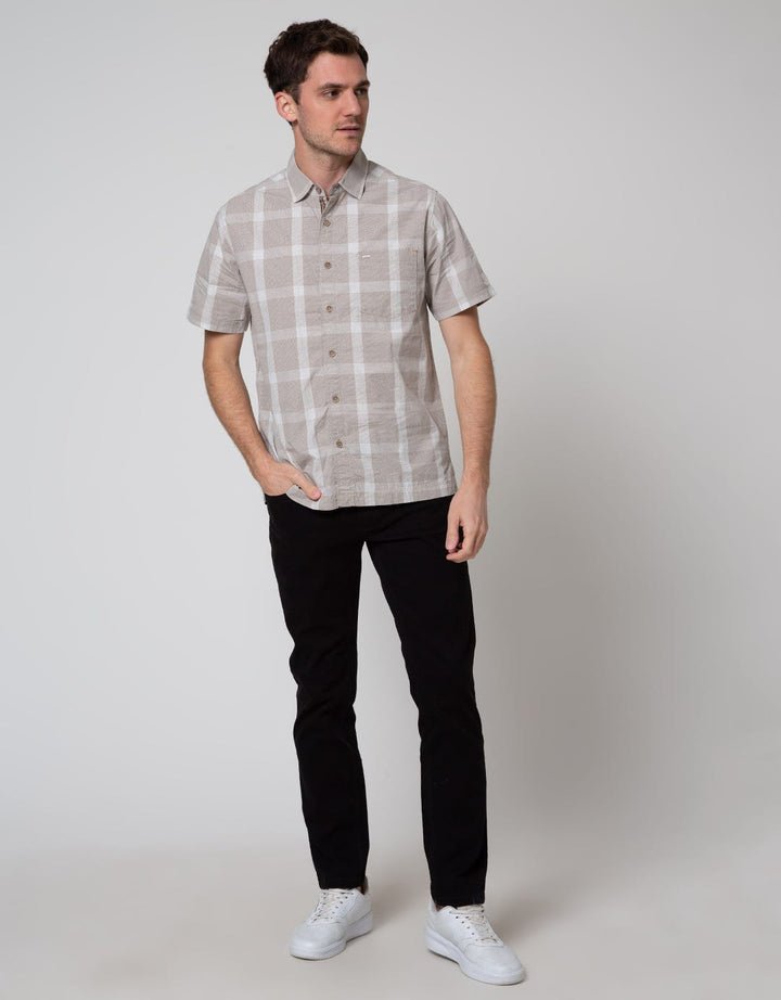 Cardinal Casual All Plaid Kemeja Pria