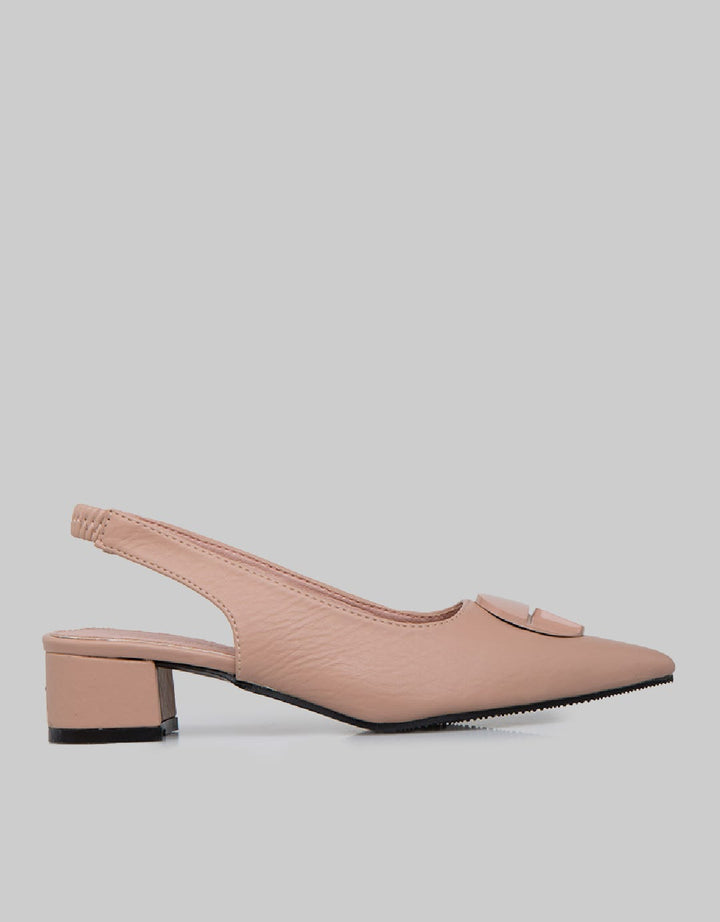 Connexion Slingback Shoes Round Look Woman
