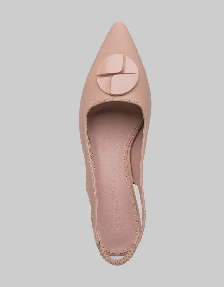 Connexion Slingback Shoes Round Look Woman